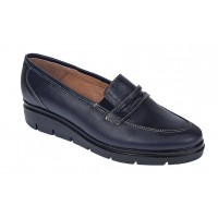 Marimea 35. 40 Pantofi dama casual din piele naturala, bleumarin inchis - P105BLBOX